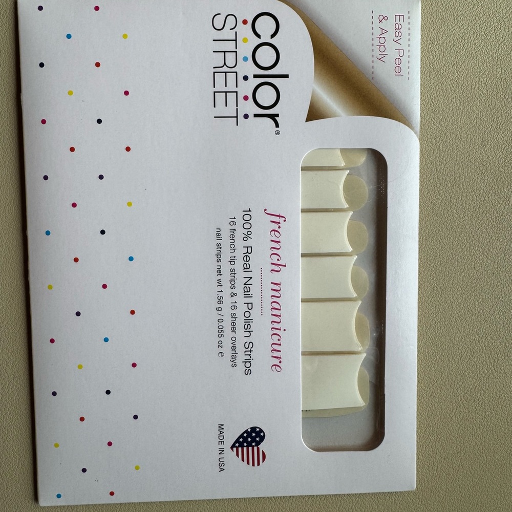 RETIRED Color Street French Manicure Nail Polish Strips- Meet Me In Paris